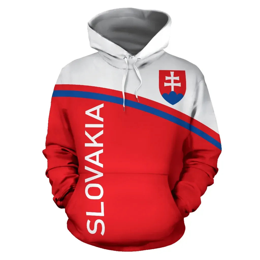 Slovakia All Over Hoodie Curve Version RLT13 - Wonder Print Shop