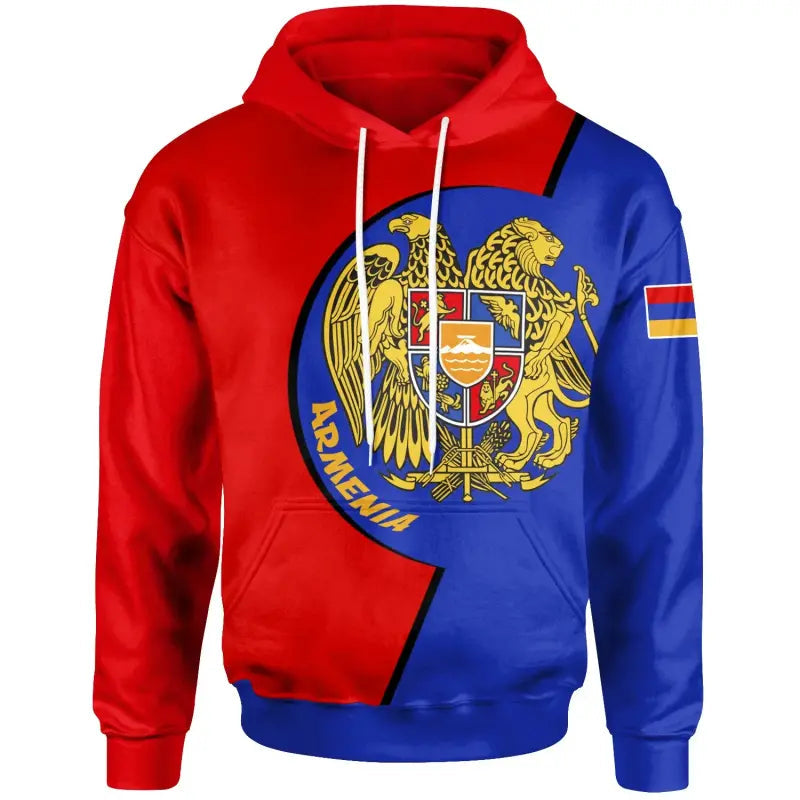 Armenia Hoodie Coat Of Arms Of Armenia RLT8 - Wonder Print Shop