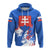 Slovakia Hoodie Coat Of Arms Spaint Style RLT13 - Wonder Print Shop