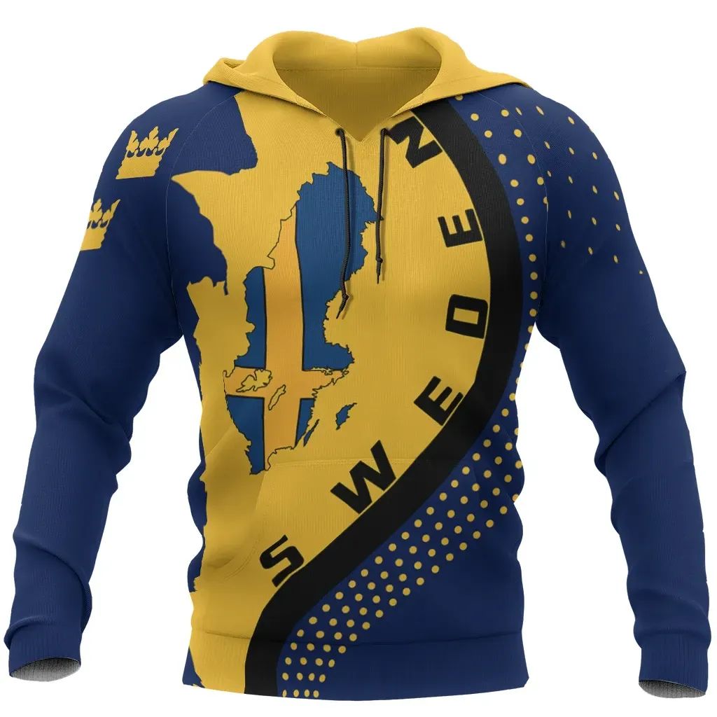 Sweden Map Hoodie Generation Iichize RLT7 - Wonder Print Shop