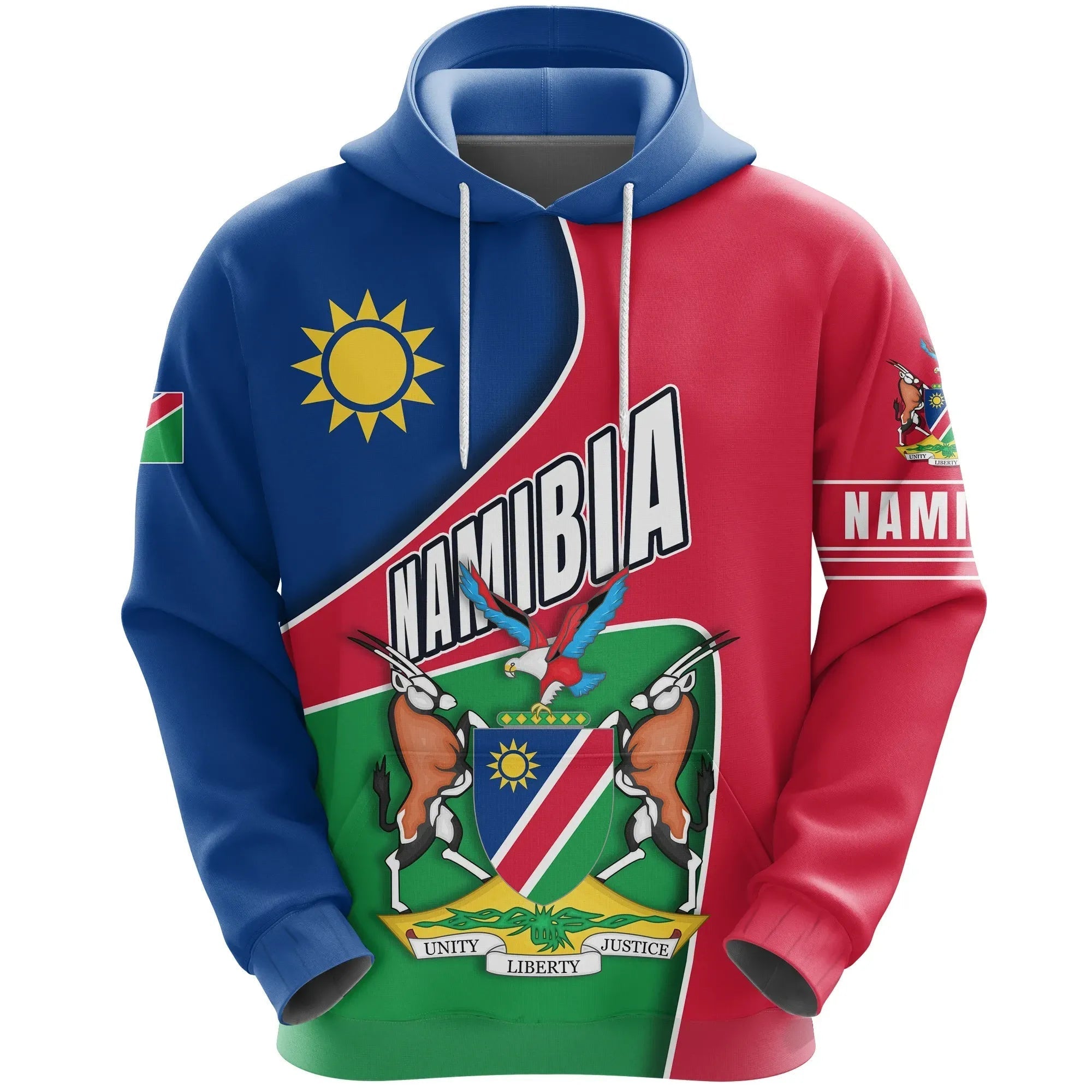 Namibia Hoodie Heart and Soul Pullover Hoodie RLT7 - Wonder Print Shop