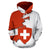 Switzerland Coat Of Arms Unique Hoodie Scratch Style V.1 RLT13 - Wonder Print Shop