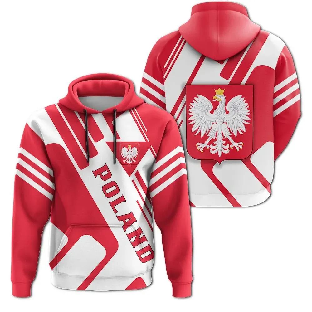 Poland Hoodie Coat Of Arms Rockie RLT7 - Wonder Print Shop