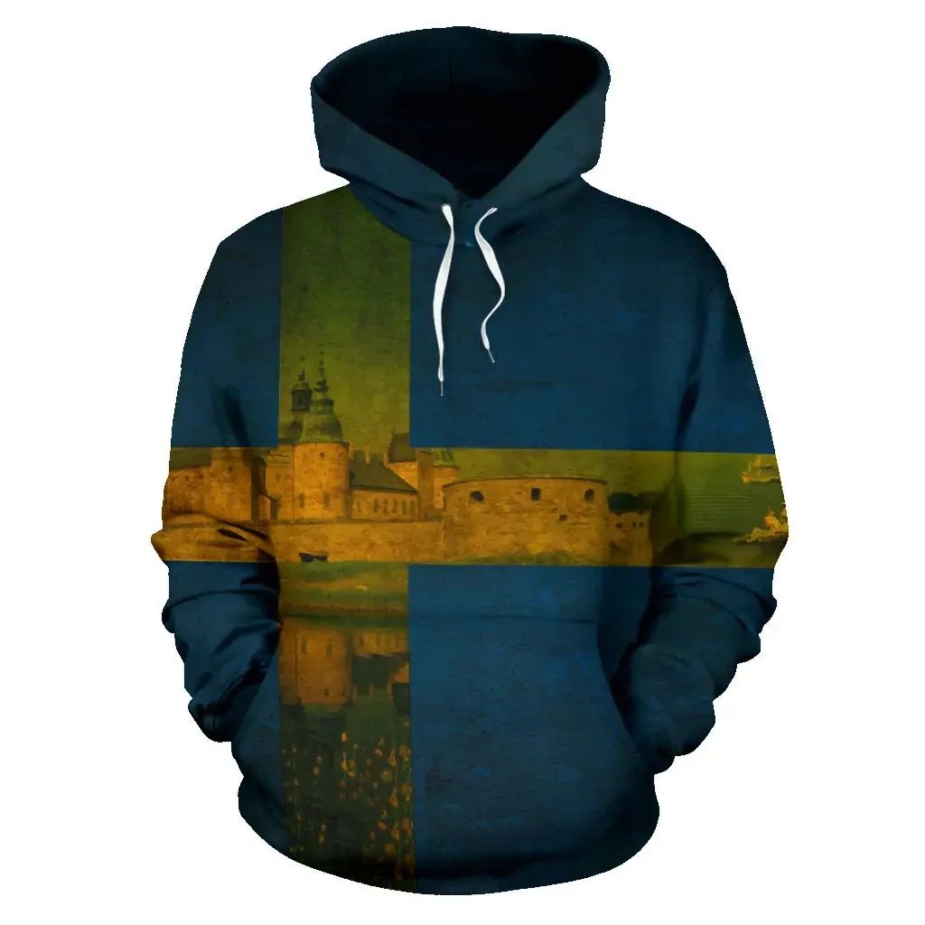 Sweden Hoodie Orebro Flag Vintage Style RLT7 - Wonder Print Shop