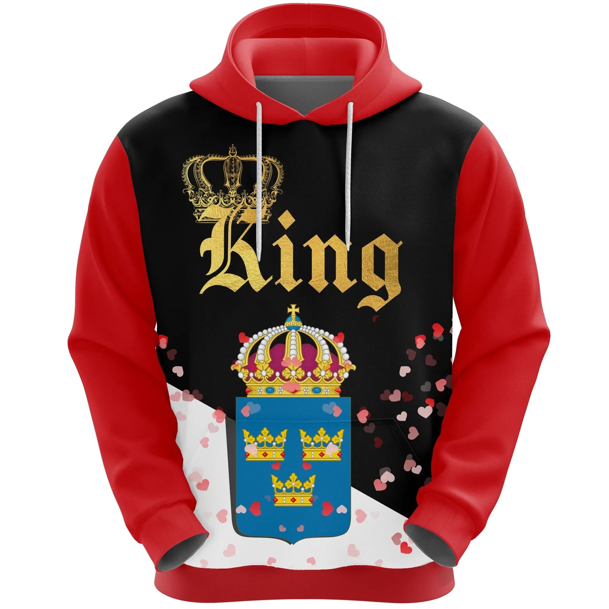 Sweden King Valentine Hoodie RLT7 - Wonder Print Shop