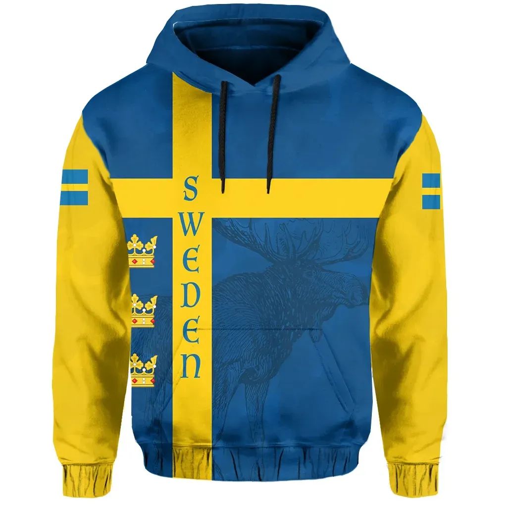 Sweden Hoodie Moose RLT7 - Wonder Print Shop