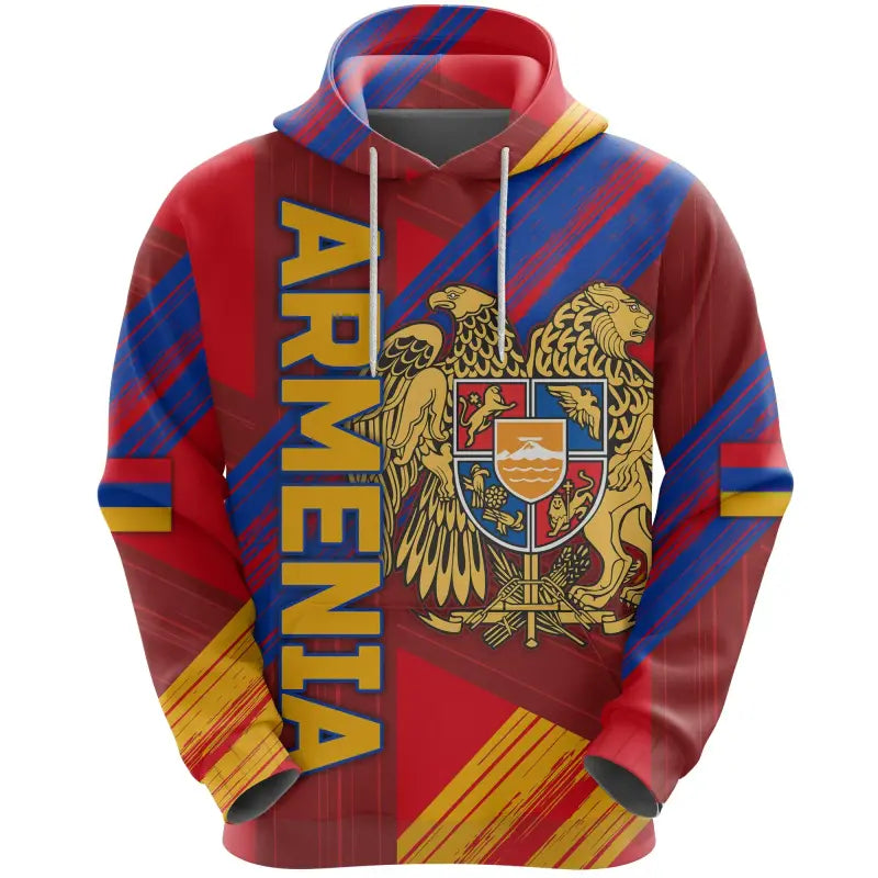 Armenia Hoodie Flag Painting Style RLT8 - Wonder Print Shop