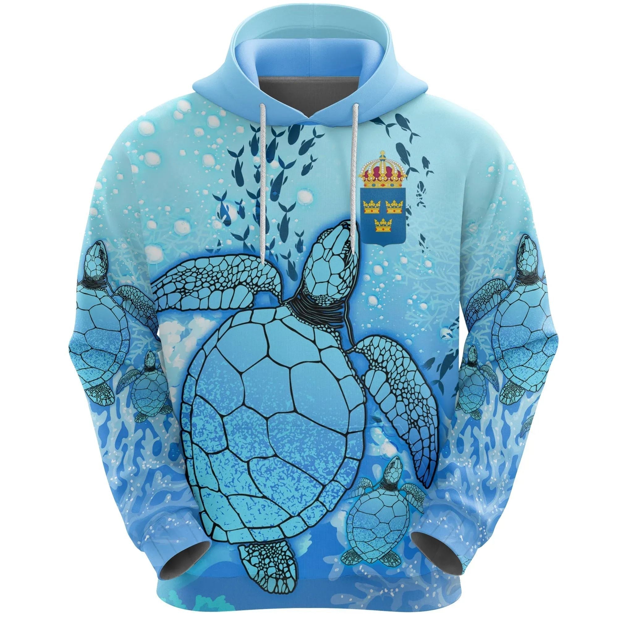 Sweden Hoodie Ocean Life RLT7 - Wonder Print Shop