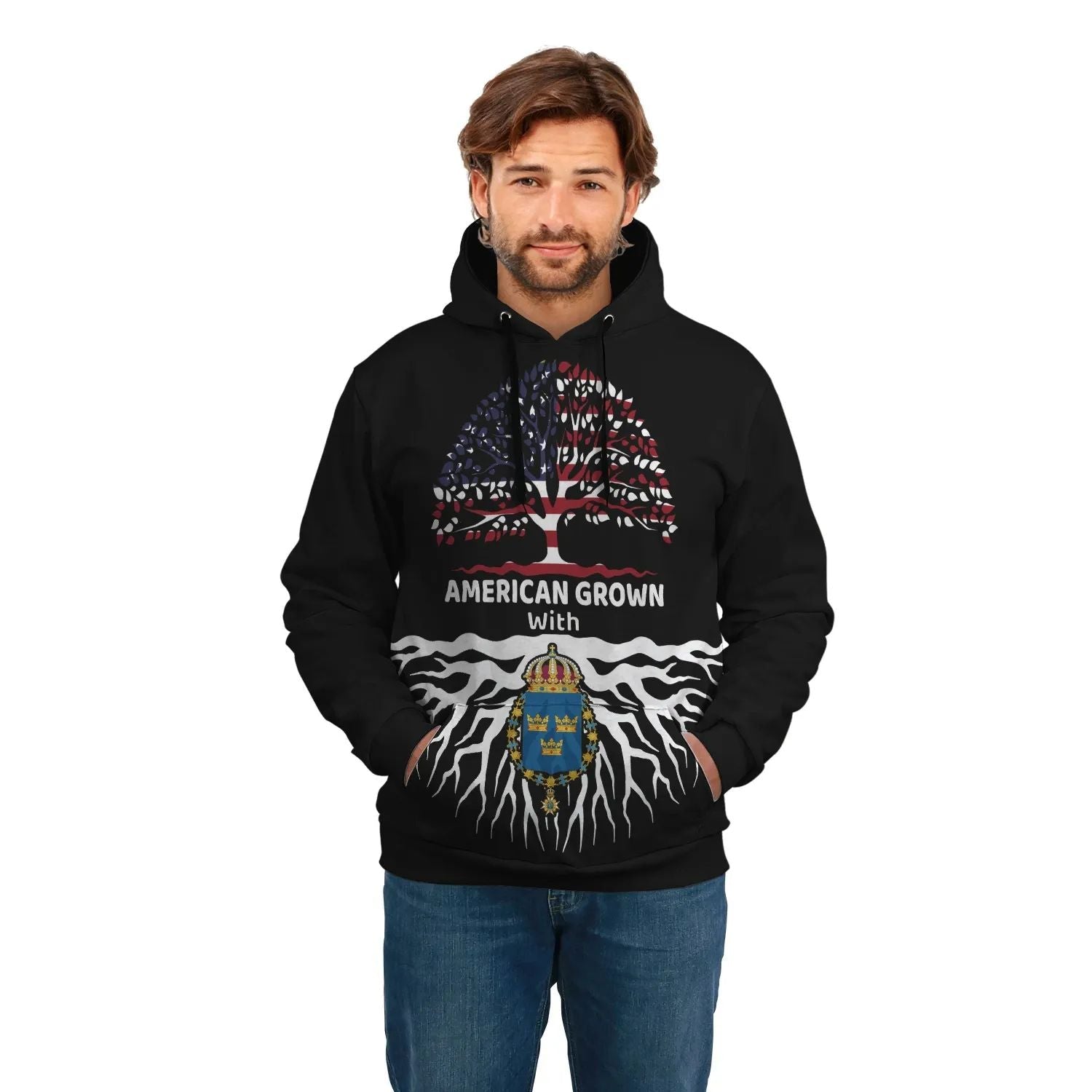 Sweden Hoodie American Root RLT7 - Wonder Print Shop