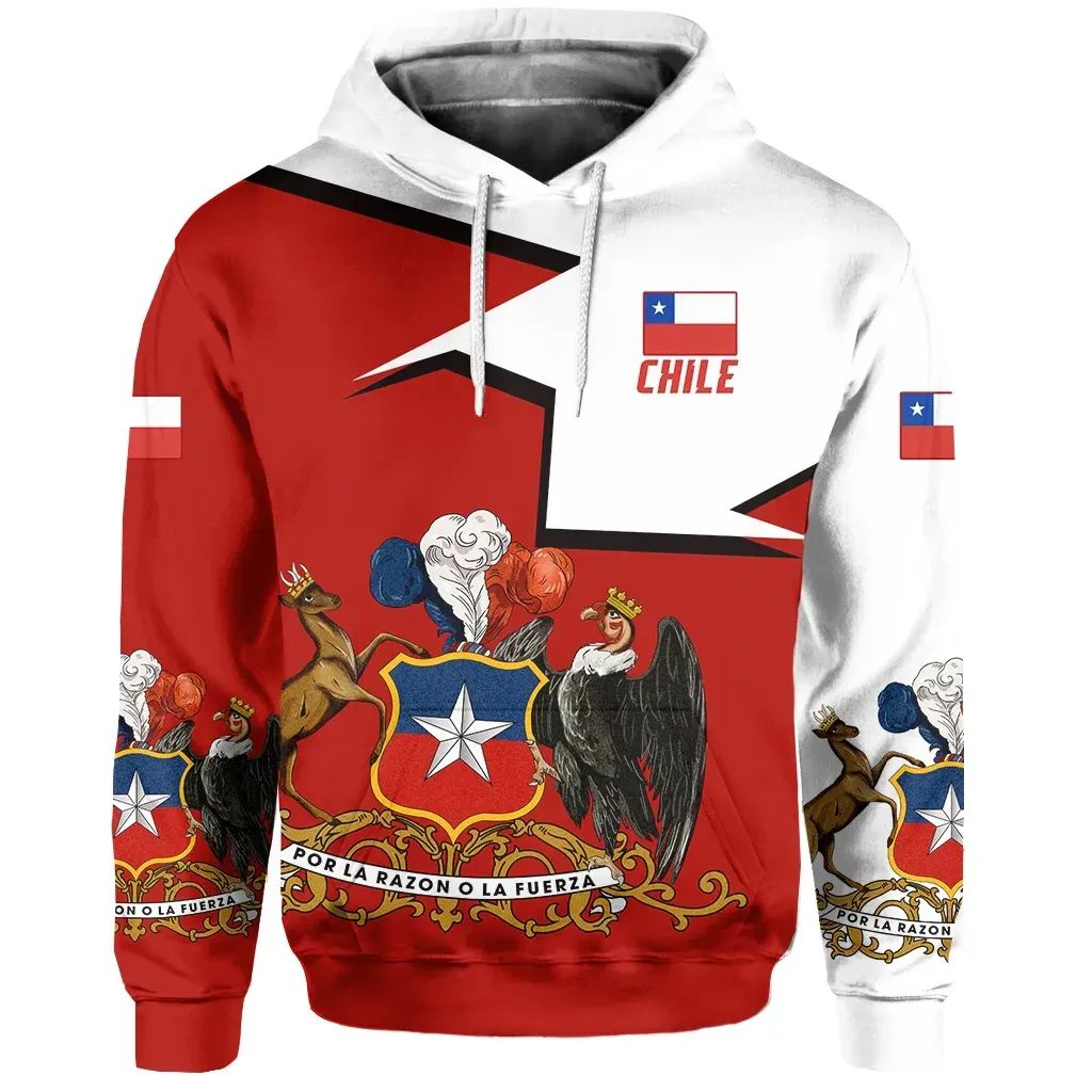 Chile Hoodie Special Coat of Arms RLT7 - Wonder Print Shop