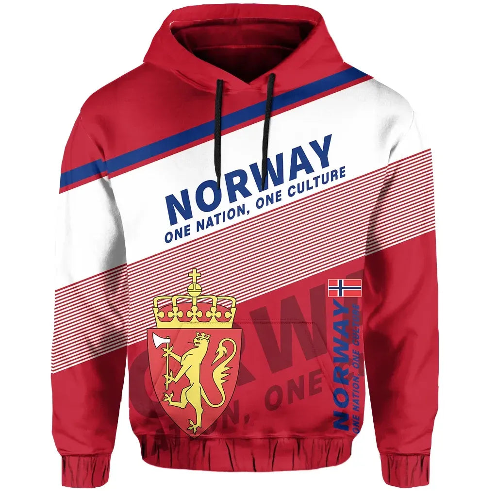 Norway Hoodie Flag Motto Limited Style RLT7 - Wonder Print Shop