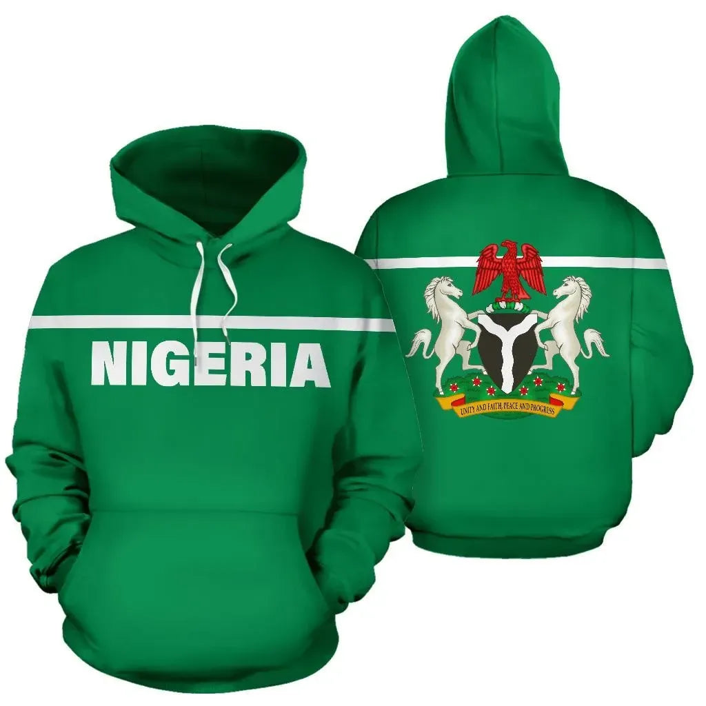 Nigeria All Over Hoodie Horizontal Style RLT8 - Wonder Print Shop