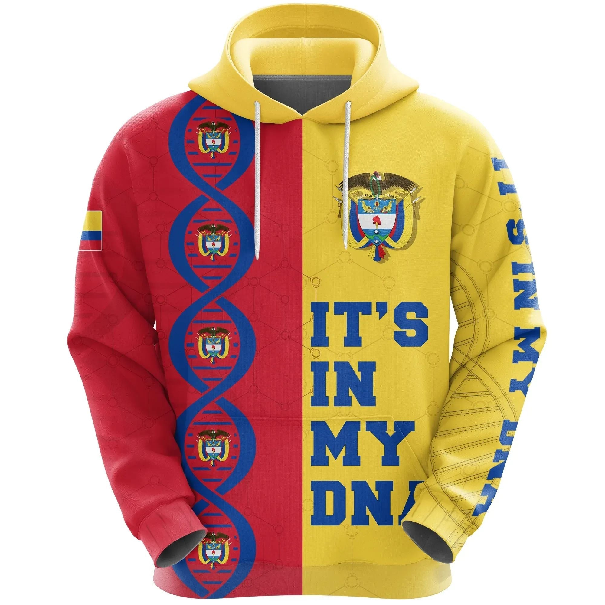 Colombia Is In My DNA Hoodie RLT7 - Wonder Print Shop