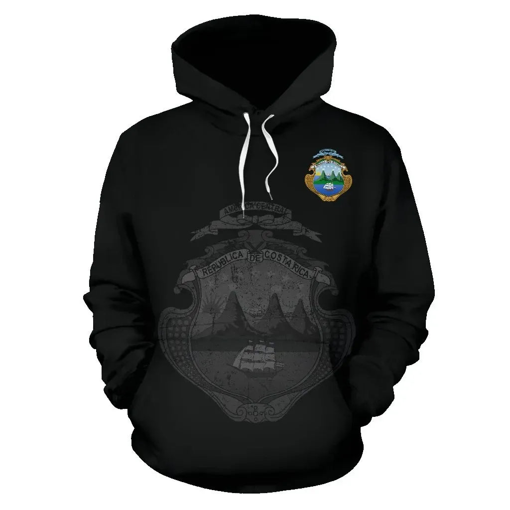 Costa Rica Pullover Hoodie RLT13 - Wonder Print Shop