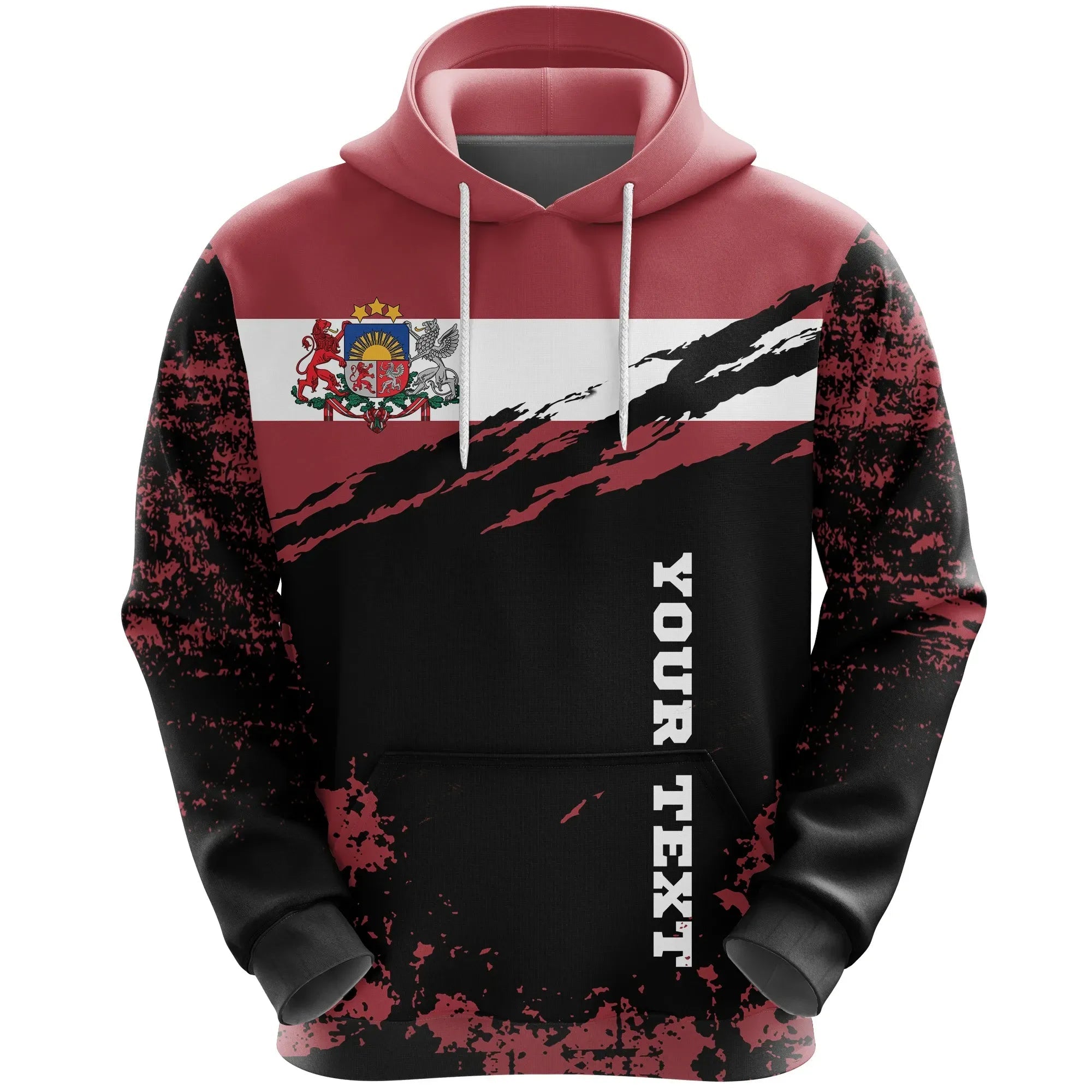 Latvia Customized Hoodie RLT6 - Wonder Print Shop