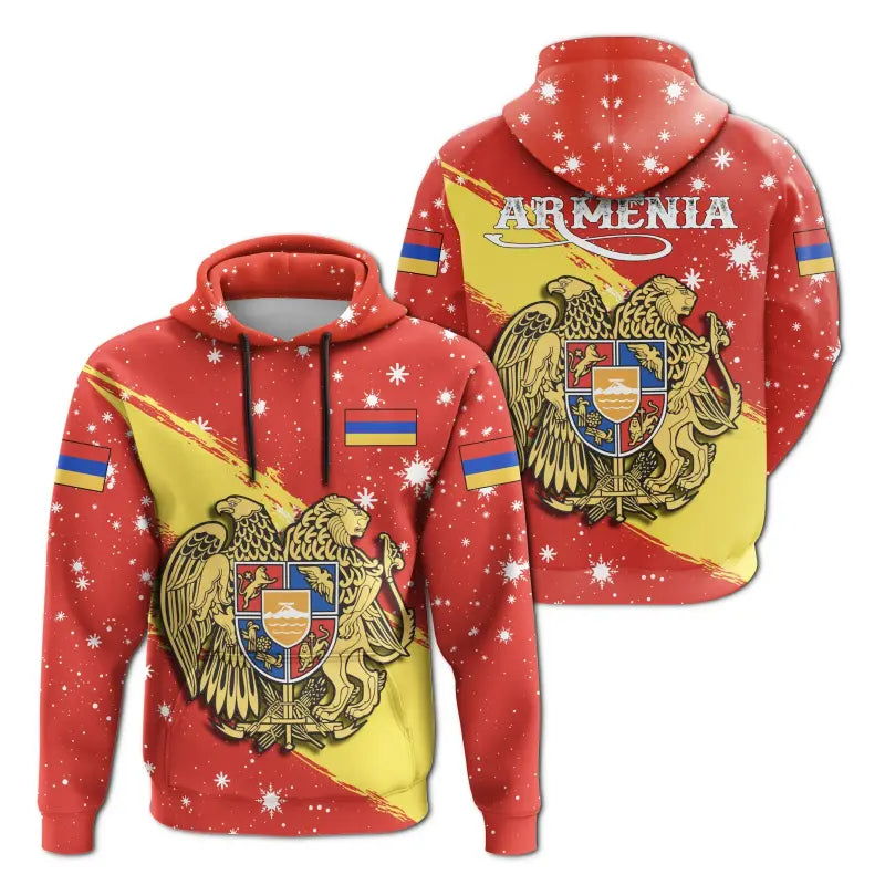 Armenia Coat Of Arms Flag Brush Hoodie RLT8 - Wonder Print Shop