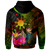 The Philippines Polynesian Zip Up Hoodie Hibiscus and Banana Leaves RLT6 - Wonder Print Shop