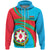 Azerbaijan (Blue) N Flag Hoodie RLT8 - Wonder Print Shop