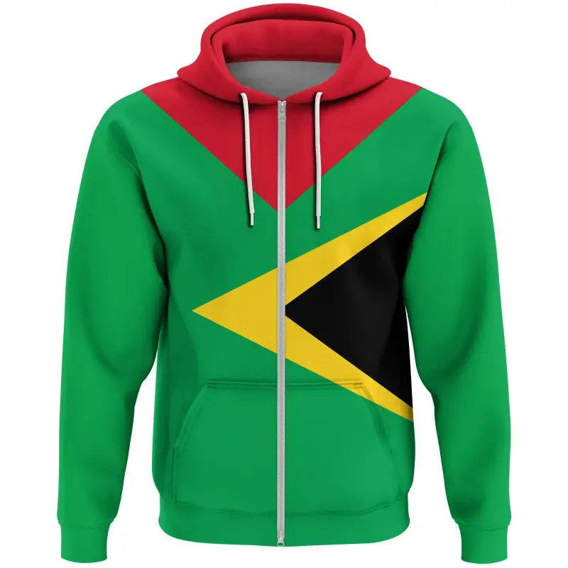 Guyana Zip Hoodie Babarian (Green) RLT8 - Wonder Print Shop