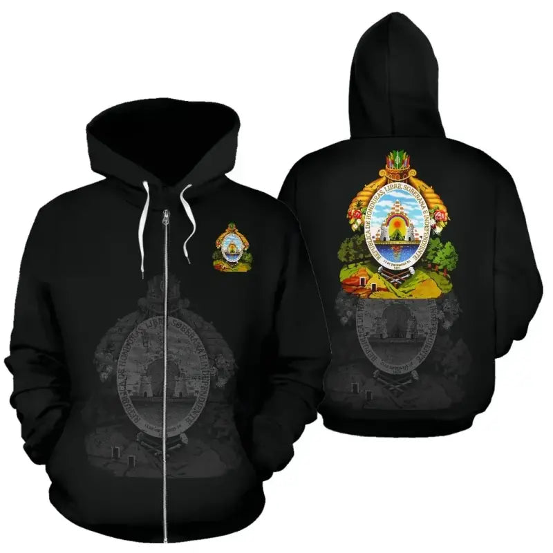 Honduras Zipper Hoodie RLT8 - Wonder Print Shop