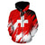 Switzerland Flag Color Painting Zip Up Version RLT13 - Wonder Print Shop