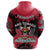 Trinidad and Tobago Scarlet Ibis All Over Zip Hoodie Coat Of Arms RLT6 - Wonder Print Shop