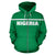 Nigeria All Over Zip Up Hoodie Horizontal Style RLT8 - Wonder Print Shop