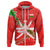 Christmas Oman Zip Up Hoodie Coat Of Arms X Style RLT13 - Wonder Print Shop