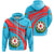 Azerbaijan Coat Of Arms Zip Hoodie Cricket Style RLT8 - Wonder Print Shop