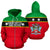 Saint Kitts and Nevis All Over Zip Up Hoodie Horizontal Style RLT6 - Wonder Print Shop