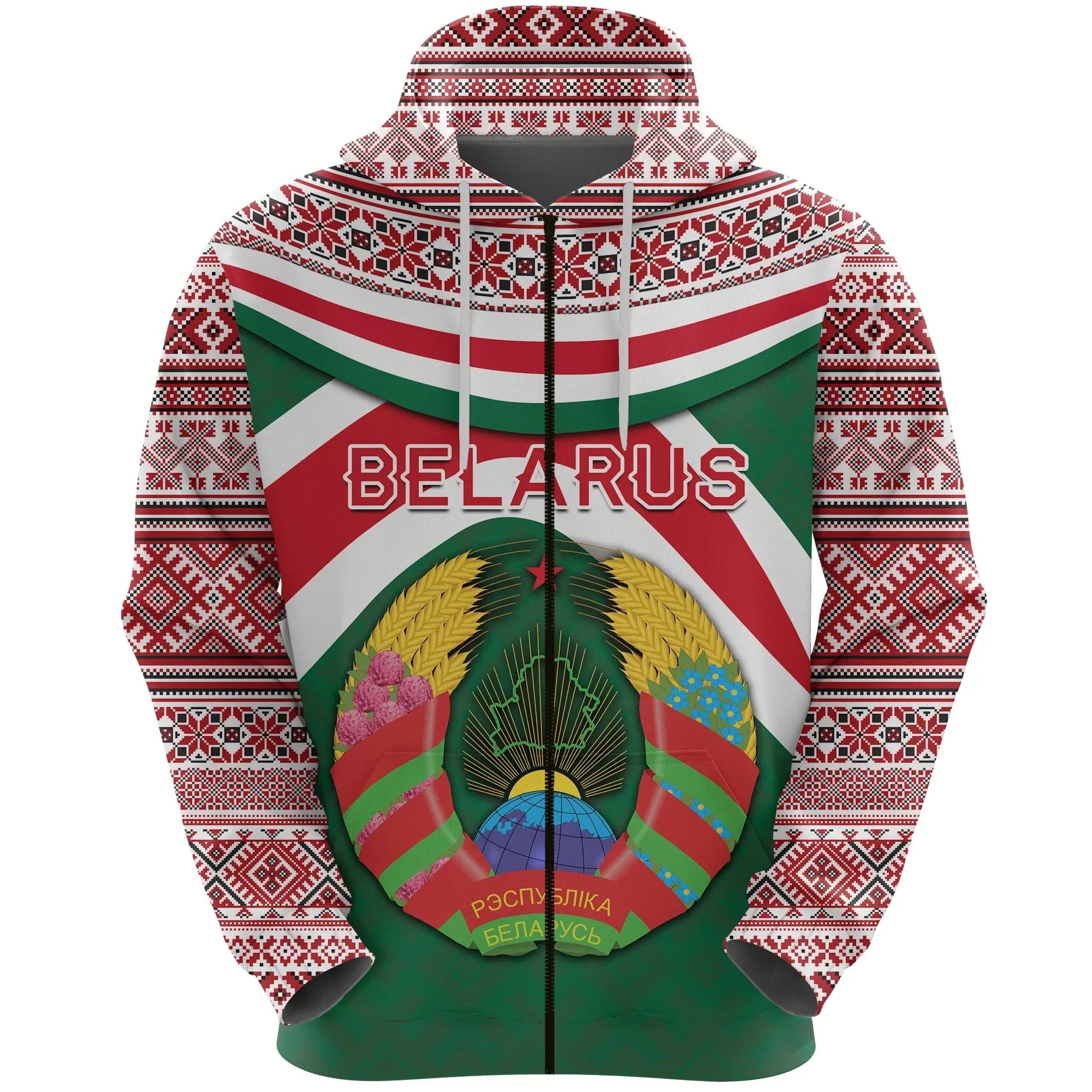 Belarus Zip Hoodie Vibes Version RLT6 - Wonder Print Shop