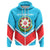 Azerbaijan Coat Of Arms Zip Hoodie Lucian Style RLT8 - Wonder Print Shop