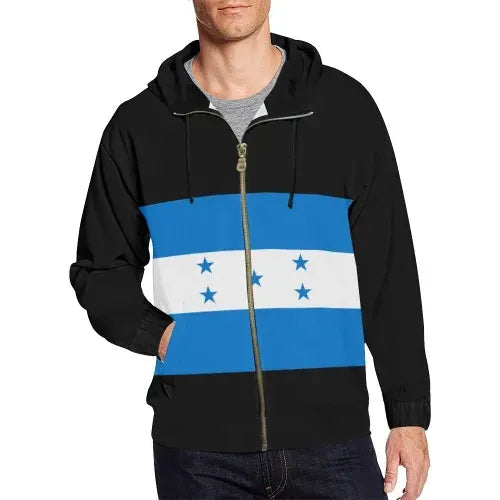 Honduras Zip Hoodies Original Flag RLT8 - Wonder Print Shop