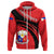 Philippines Zip Hoodie Coat Of Arms Cricket Style RLT6 - Wonder Print Shop