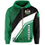 Nigeria Flag Zip Up Hoodie Rambo Style RLT8 - Wonder Print Shop