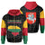 Lithuania Zip Hoodie Lithuanian Flag Map RLT6 - Wonder Print Shop
