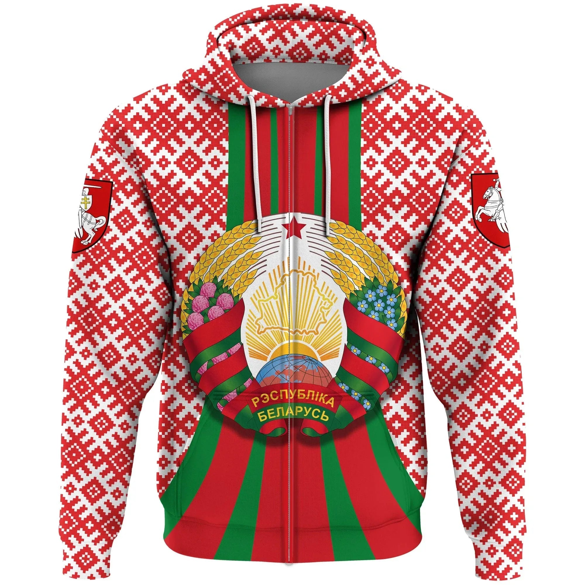 Belarus Zip Hoodie Victory Day RLT6 - Wonder Print Shop