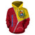 Venezuela Hoodie Curve Zipper Style Red RLT7 - Wonder Print Shop