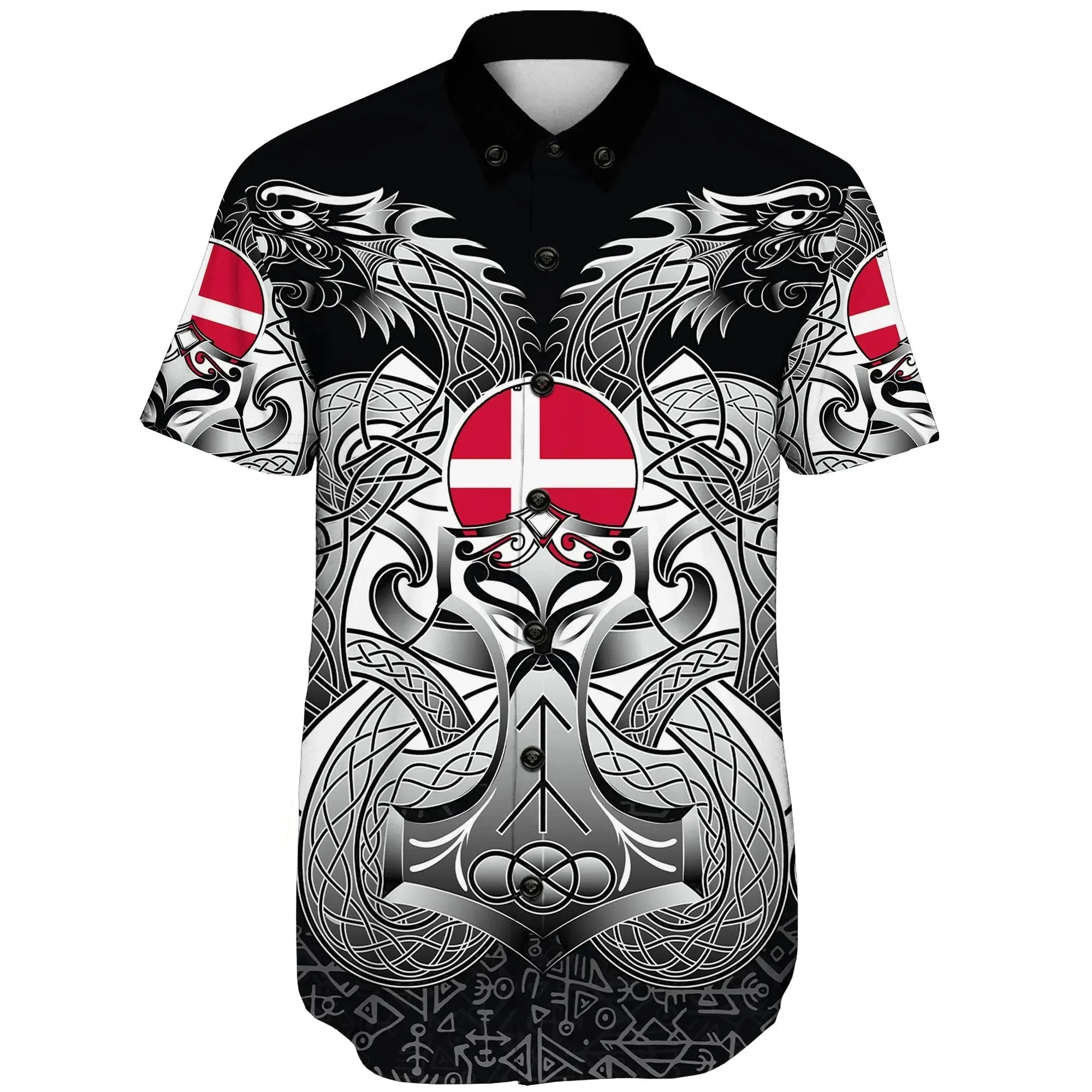 viking-shorts-sleeve-shirts-denmark-mjolnir-and-double-dragon