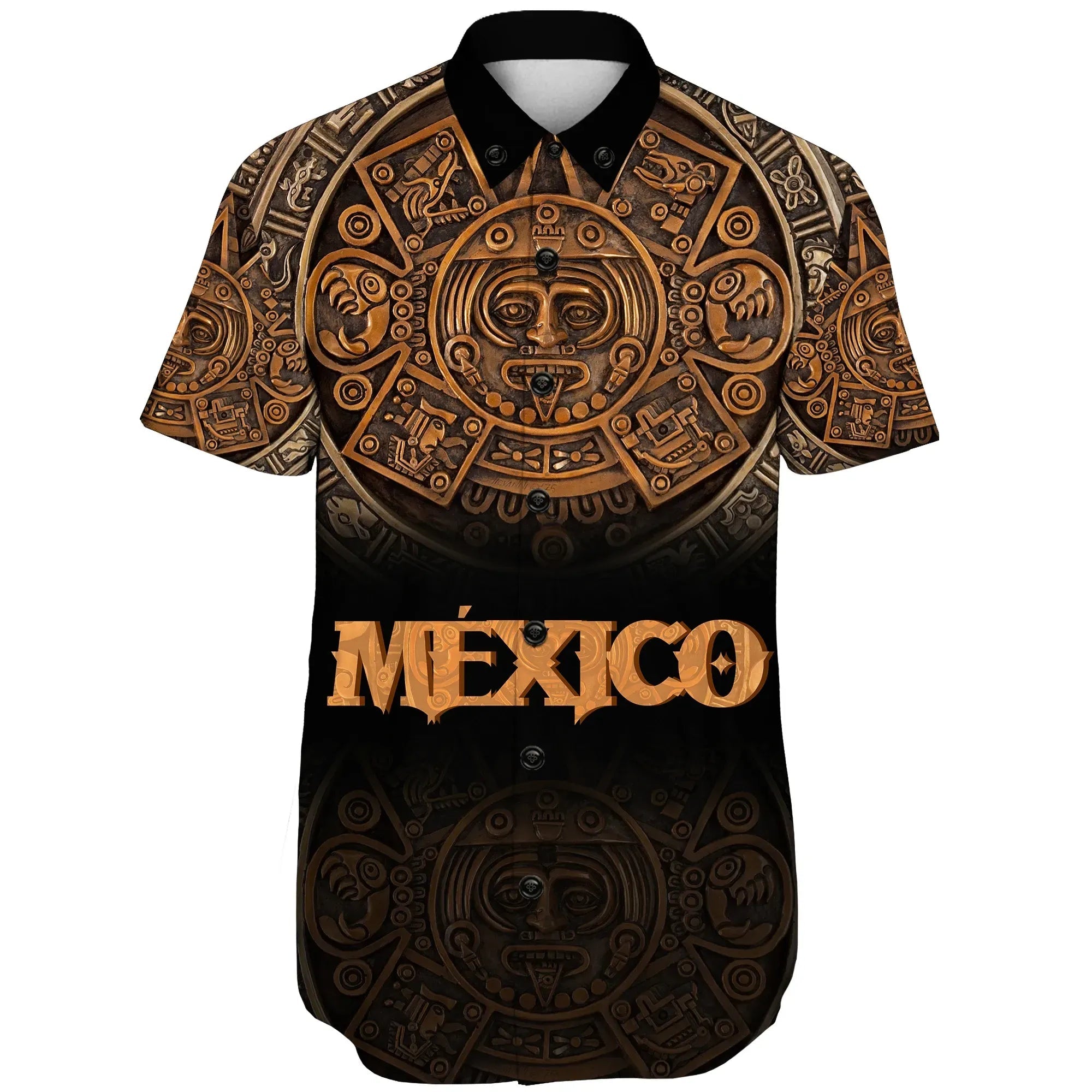 mexico-aztec-shorts-sleeve-shirt-the-ancient-aztec-calendar