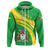 Guyana Coat of Arms Zip Hoodie Cricket Style RLT8 - Wonder Print Shop