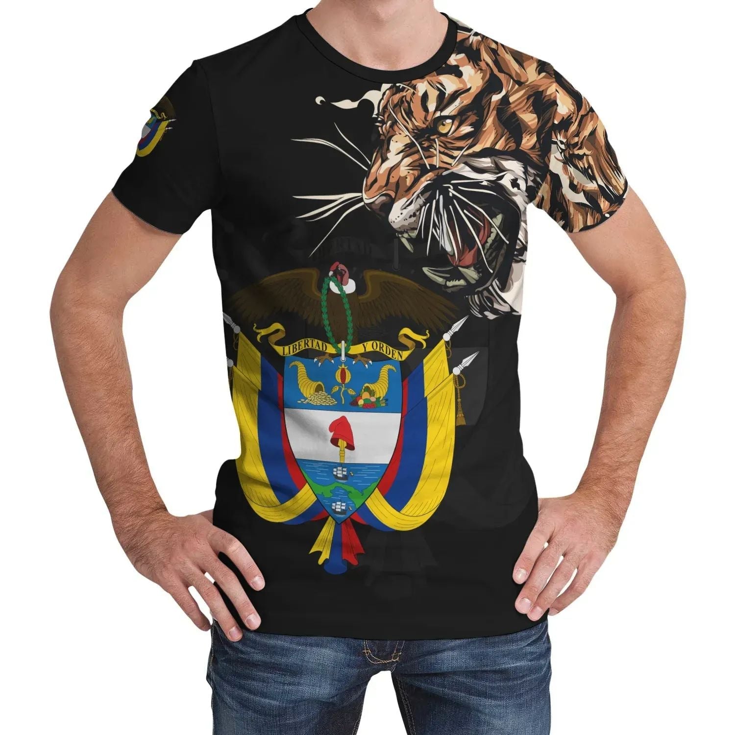 Colombia T Shirt Tiger Special Version RLT7 - Wonder Print Shop