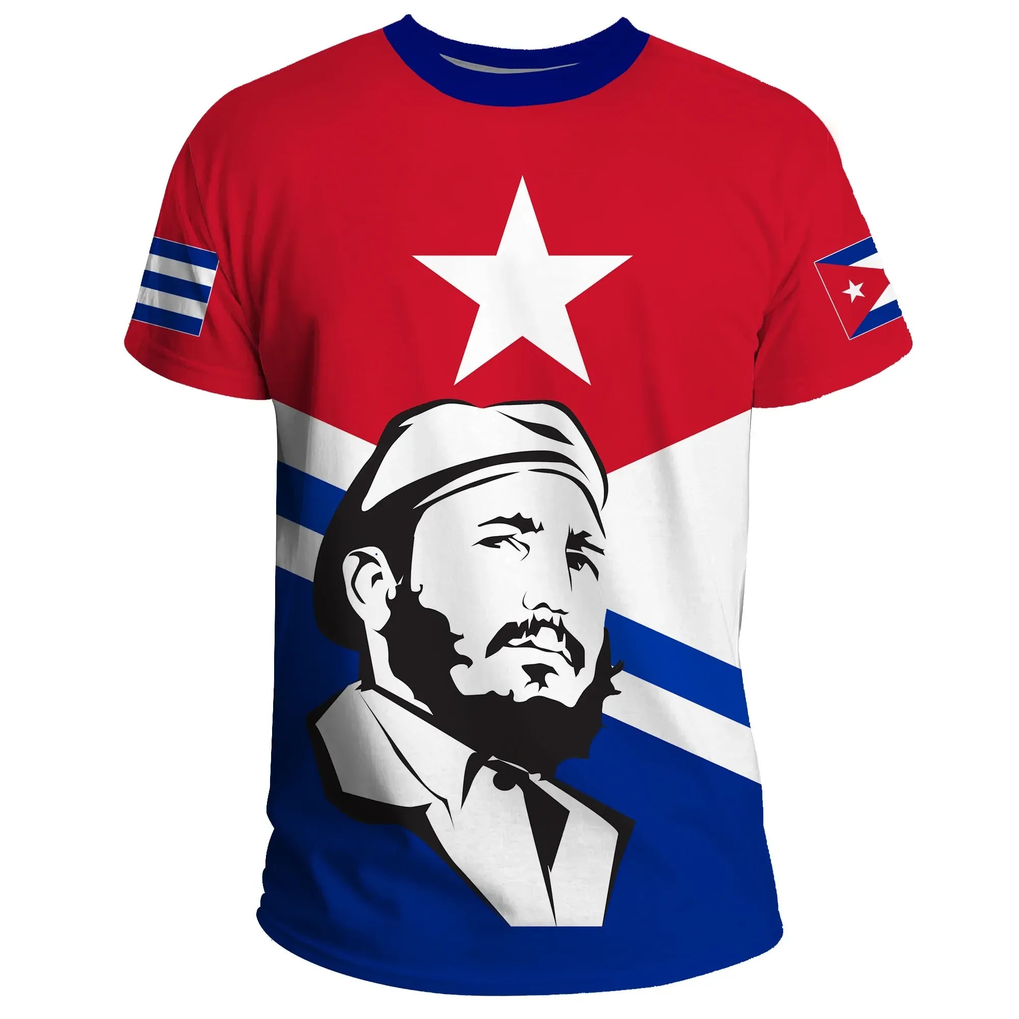 Cuba T Shirt Fidel Castro RLT13 - Wonder Print Shop