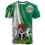 Nigeria T Shirt Nigerian Waving Flag With Coat Of Arms RLT8 - Wonder Print Shop