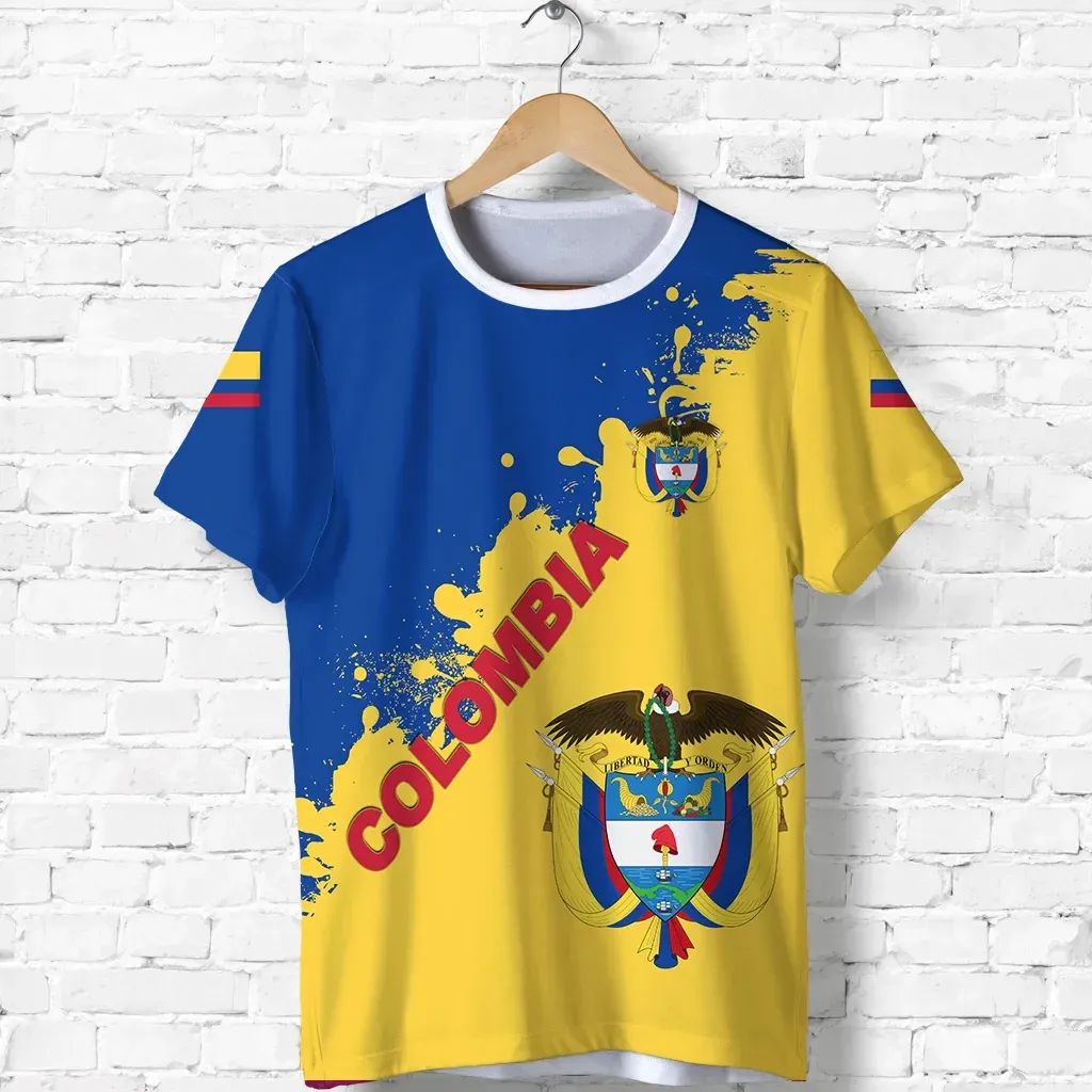 Colombia T Shirt Smudge Version RLT7 - Wonder Print Shop