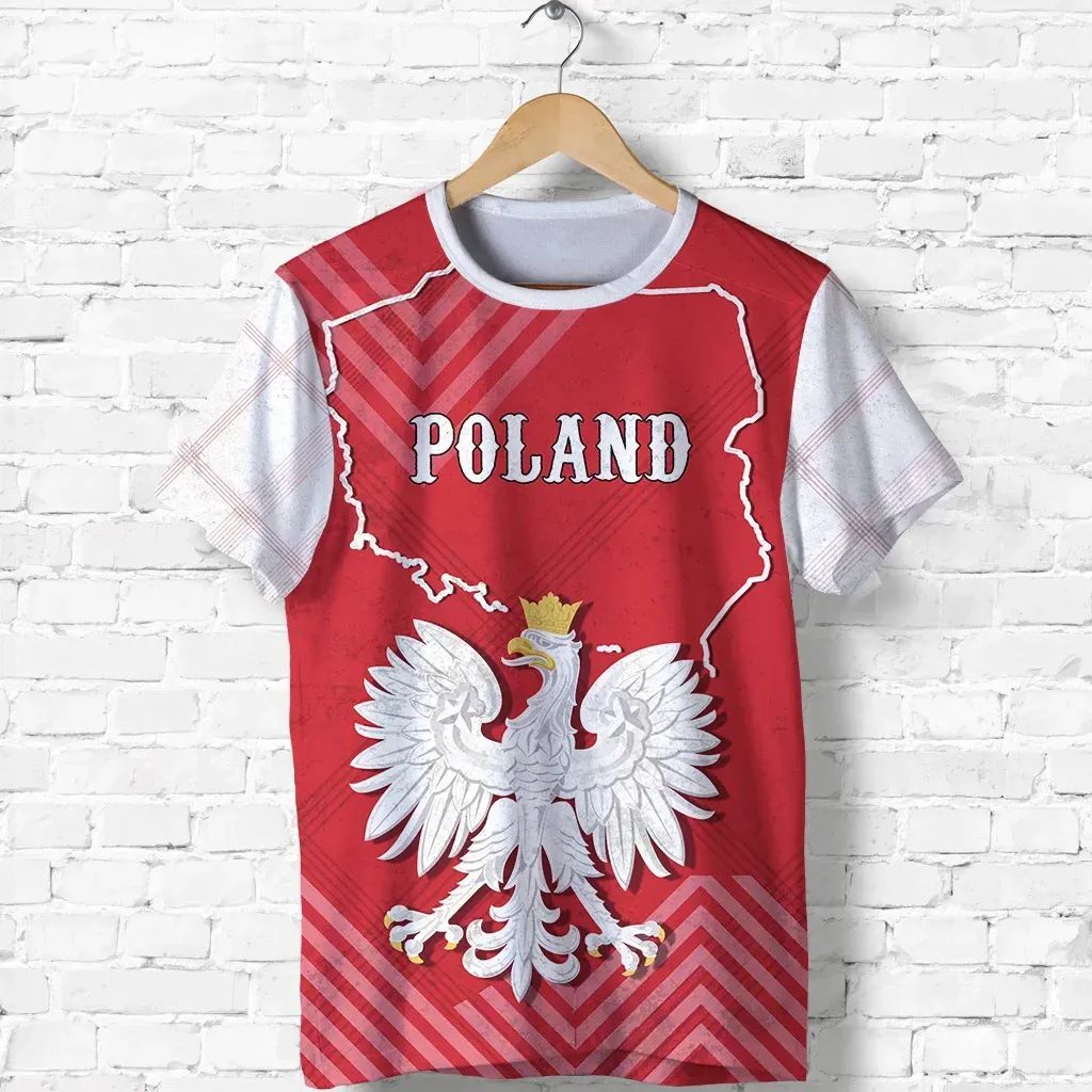 Poland T Shirt With Special Map RLT7 - Wonder Print Shop