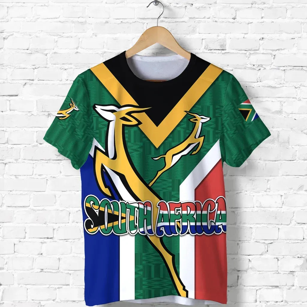 South Africa T Shirt Springboks Rugby Be Proud RLT8 - Wonder Print Shop