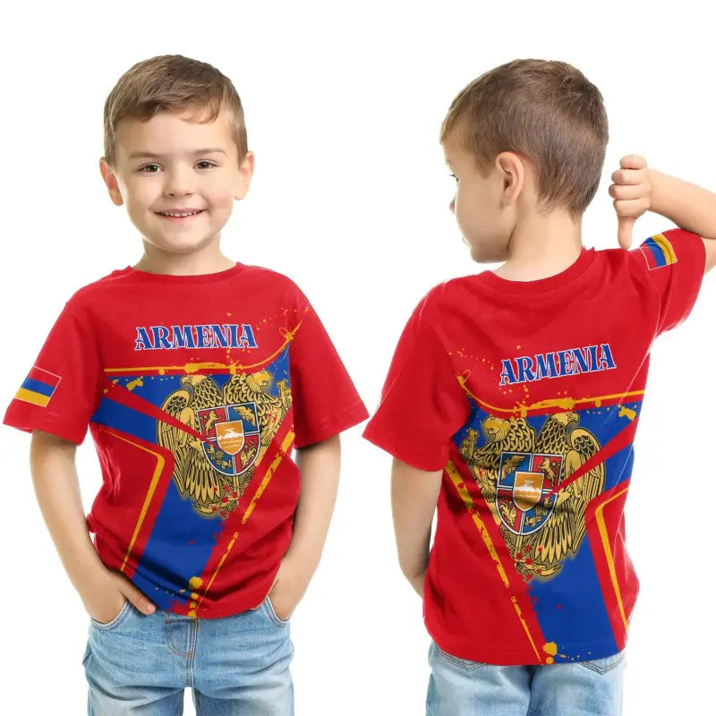 Kid Armenia T shirt - The Pride of Armenia RLT8 - Wonder Print Shop