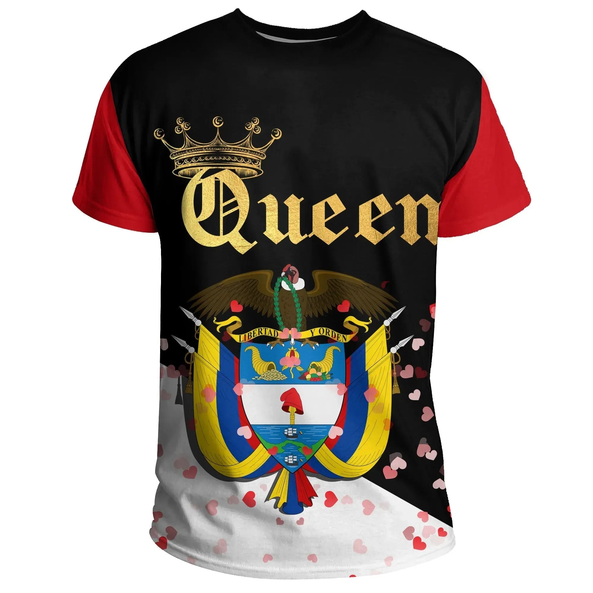 Colombia T Shirt Queen Valentine Couple RLT7 - Wonder Print Shop