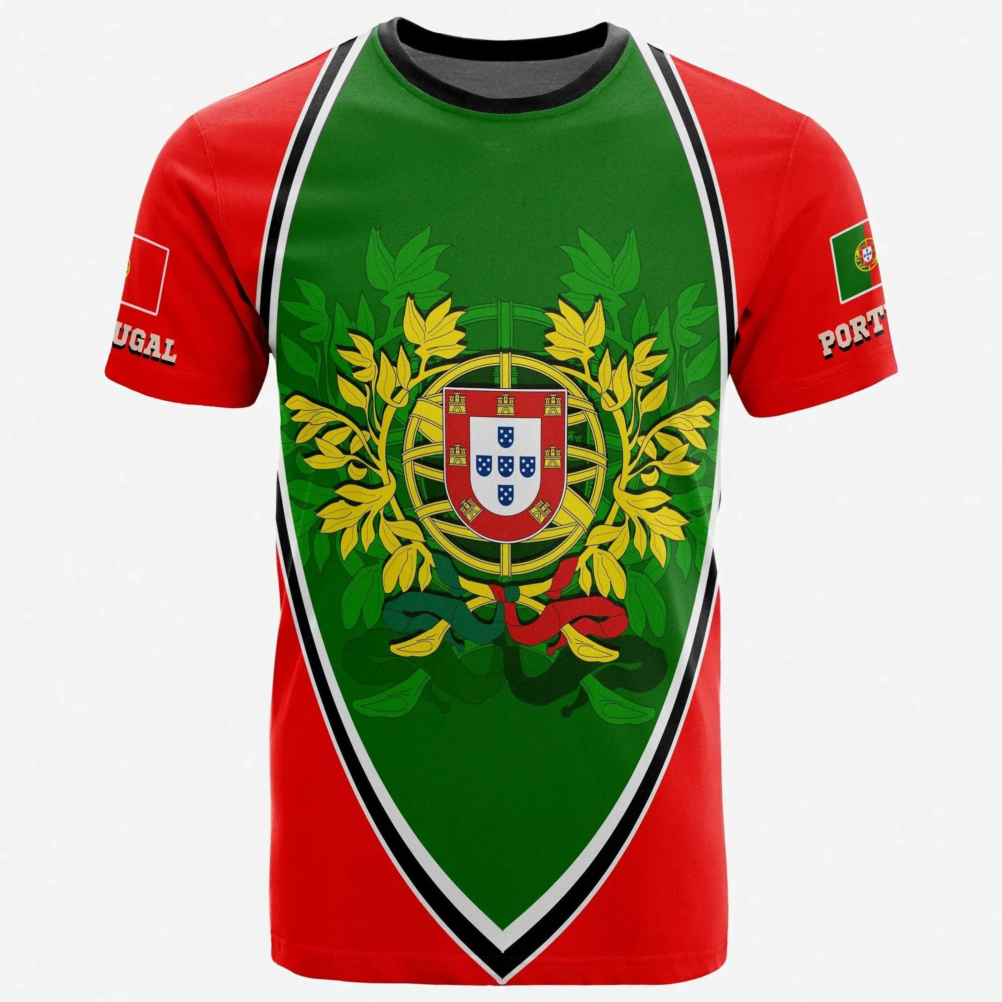 Portugal T Shirt Portugal Coat Of Arms RLT7 - Wonder Print Shop